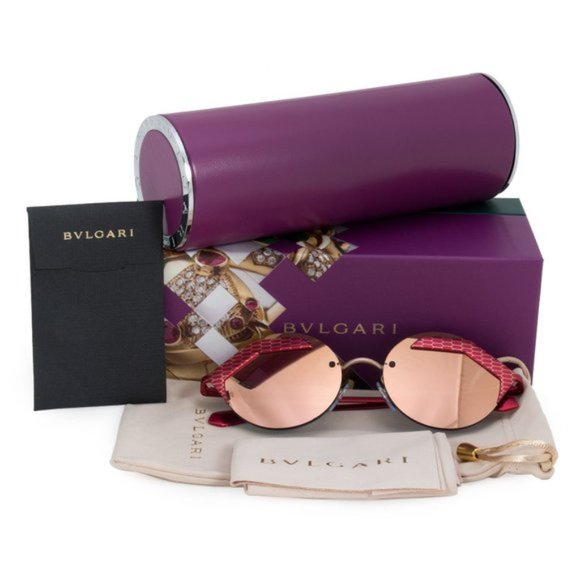Bvlgari Pink Round Sunglasses - Picture 5 of 5